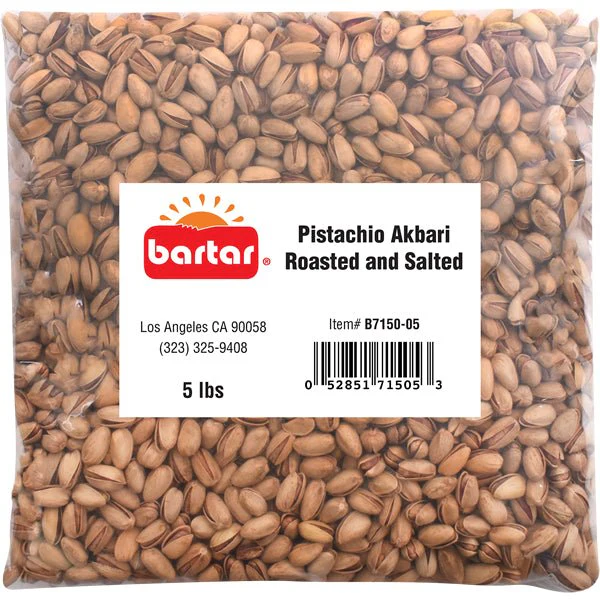 Bartar Pistachio Akbari | Roasted Salted - 5 lbs
