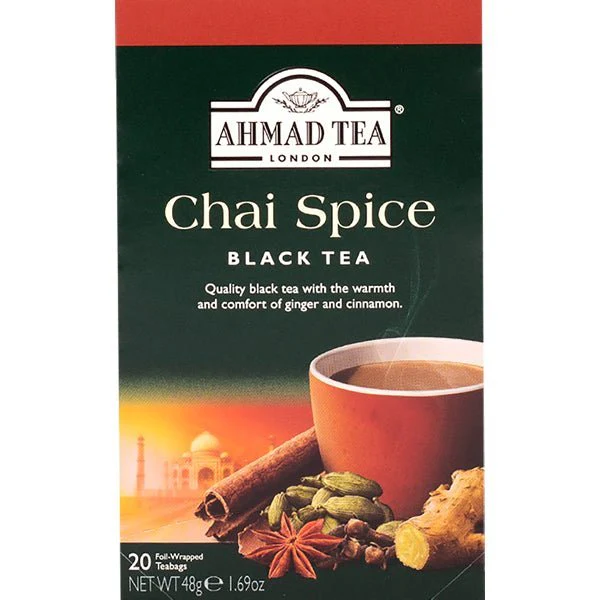 Ahmad Chai Spice Black Tea | 20 Foil Tea Bags
