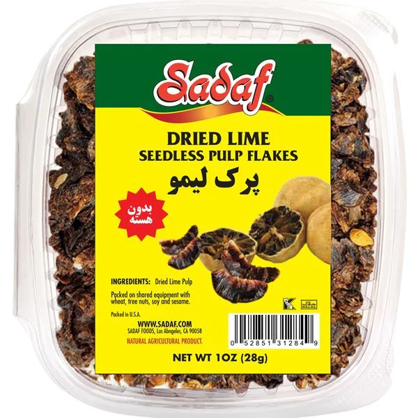 Dried Lime | Seedless Pulp Flakes - 1 oz