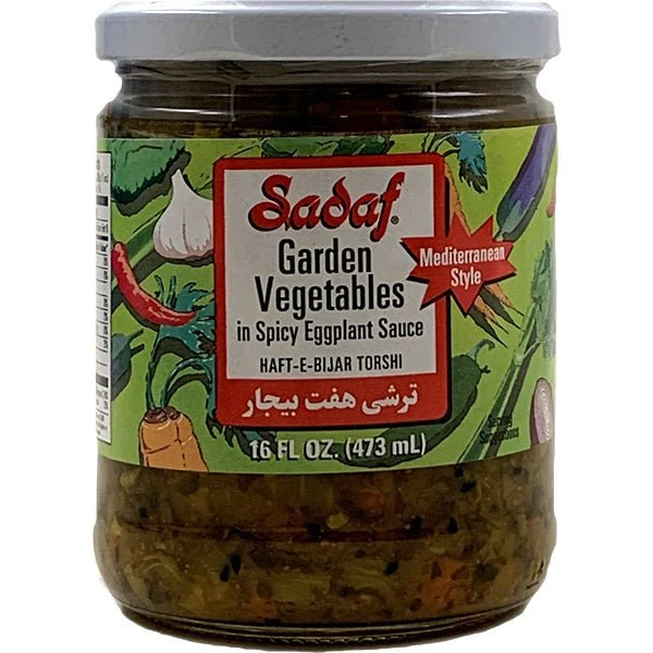 Pickled Garden Vegetables with Eggplant | Haft-e-Bijar Torshi - 16 fl. oz.